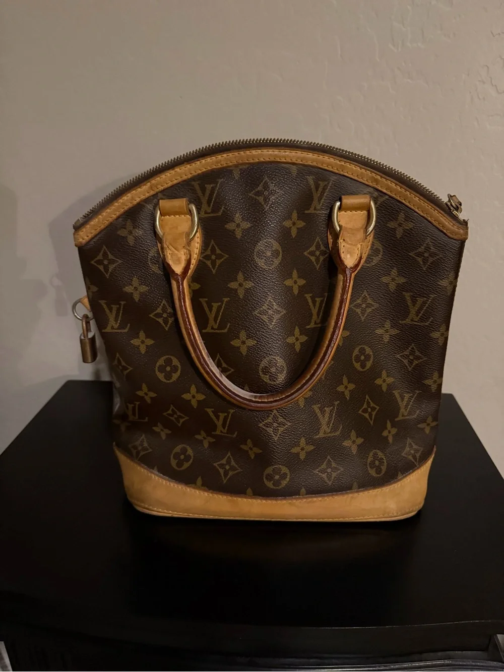 Authentic Louis Vuitton Lock It Vertical Tote Satchel